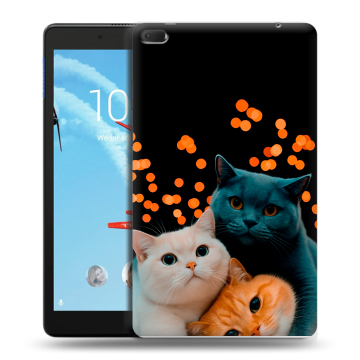 Силиконовый чехол на Lenovo Tab E8 с принтом Кошки