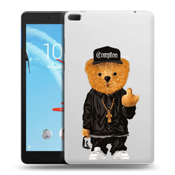 Силиконовый чехол на Lenovo Tab E8 с принтом Мишка