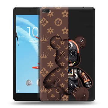 Силиконовый чехол на Lenovo Tab E8 с принтом Луи робот
