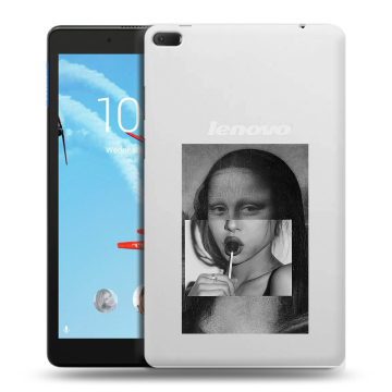 Силиконовый чехол на Lenovo Tab E8 с принтом Мона Лиза