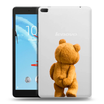 Силиконовый чехол на Lenovo Tab E8 с принтом Медведь