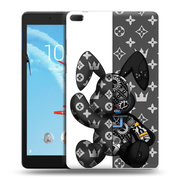 Силиконовый чехол на Lenovo Tab E8 с принтом Луи робот