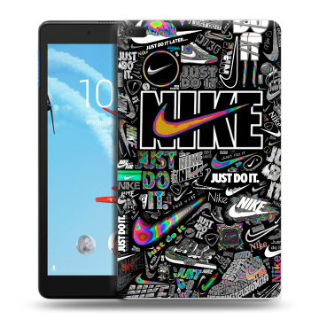 Силиконовый чехол на Lenovo Tab E8 с принтом Найк