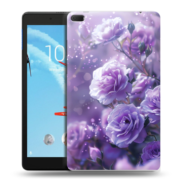 Силиконовый чехол на Lenovo Tab E8 с принтом Розы цветы