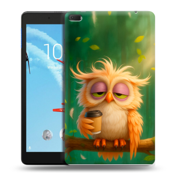 Силиконовый чехол на Lenovo Tab E8 с принтом сова