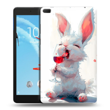 Силиконовый чехол на Lenovo Tab E8 с принтом кролик зайчик