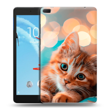 Силиконовый чехол на Lenovo Tab E8 с принтом котик