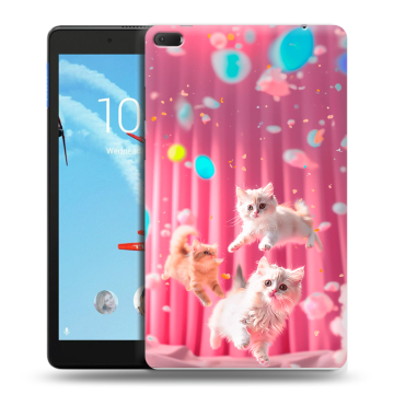 Силиконовый чехол на Lenovo Tab E8 с принтом милые котики
