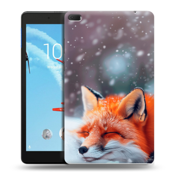 Силиконовый чехол на Lenovo Tab E8 с принтом лиса