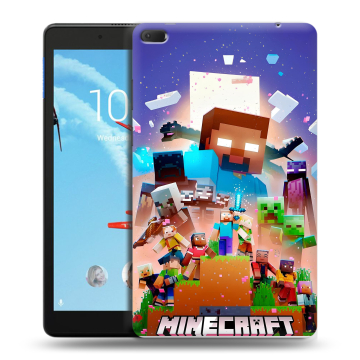 Силиконовый чехол на Lenovo Tab E8 с принтом Майнкрафт Minecraft