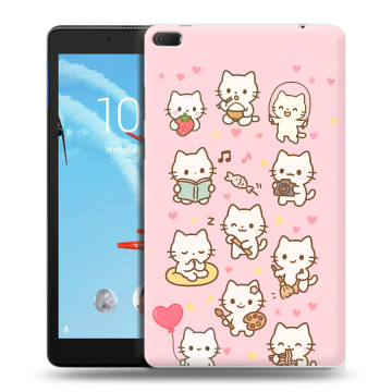 Силиконовый чехол на Lenovo Tab E8 с принтом Hello Kitty Хелоу Кити