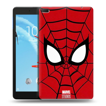 Силиконовый чехол на Lenovo Tab E8 с принтом человек паук spiderman
