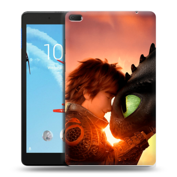 Силиконовый чехол на Lenovo Tab E8 с принтом Как приручить дракона Силиконовый чехол на Lenovo Tab E8 с принтом Как приручить дракона