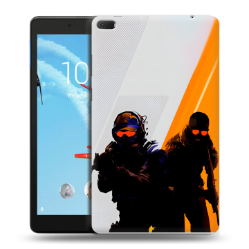 Силиконовый чехол на Lenovo Tab E8 с принтом Контер страйк Counter strike Силиконовый чехол на Lenovo Tab E8 с принтом Контер страйк Counter strike