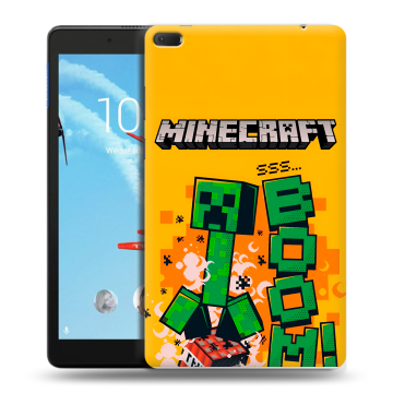 Силиконовый чехол на Lenovo Tab E8 с принтом Майнкрафт Minecraft