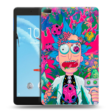 Силиконовый чехол на Lenovo Tab E8 с принтом Рик и Морти Rick Morty