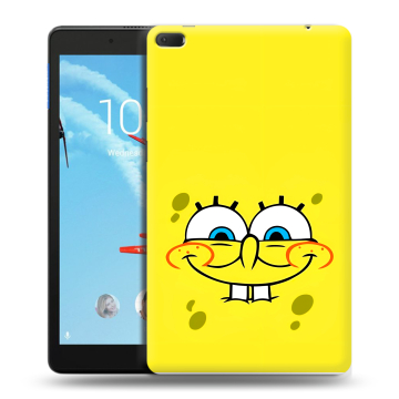 Силиконовый чехол на Lenovo Tab E8 с принтом спанчбоб спанч боб