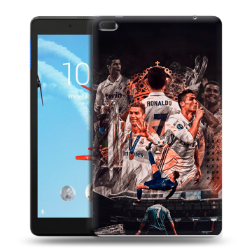 Силиконовый чехол на Lenovo Tab E8 с принтом Реал Роналдо Real Ronaldo