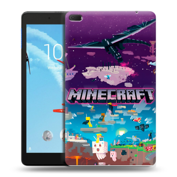 Силиконовый чехол на Lenovo Tab E8 с принтом Майнкрафт Minecraft
