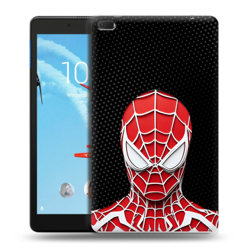Силиконовый чехол на Lenovo Tab E8 с принтом человек паук spiderman Силиконовый чехол на Lenovo Tab E8 с принтом человек паук spiderman