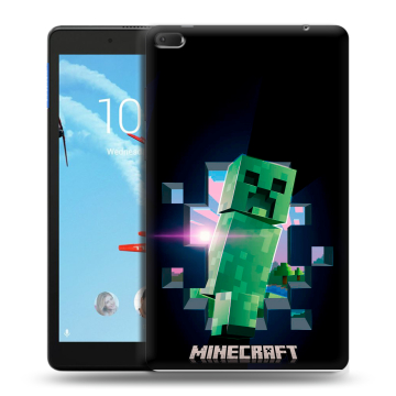 Силиконовый чехол на Lenovo Tab E8 с принтом Майнкрафт Minecraft