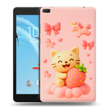 Силиконовый чехол на Lenovo Tab E8 с принтом для девочек