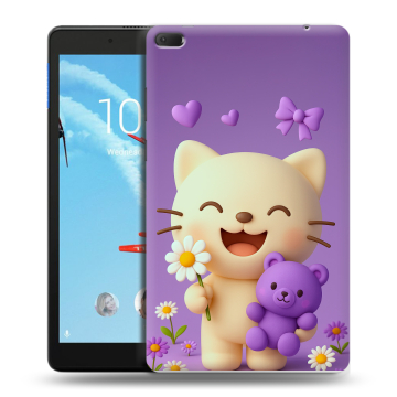Силиконовый чехол на Lenovo Tab E8 с принтом для девочек