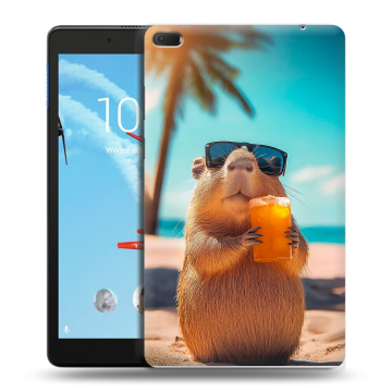 Силиконовый чехол на Lenovo Tab E8 с принтом Капибара