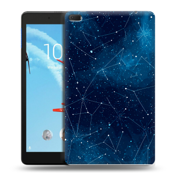 Силиконовый чехол на Lenovo Tab E8 с принтом Космос звезды