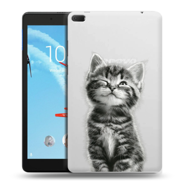 Силиконовый чехол на Lenovo Tab E8 с принтом Котенок