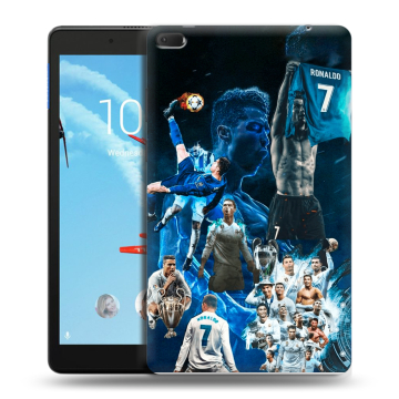 Силиконовый чехол на Lenovo Tab E8 с принтом Реал Роналдо