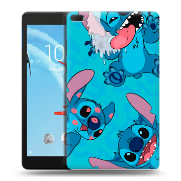 Силиконовый чехол на Lenovo Tab E8 с принтом Лило и Стич