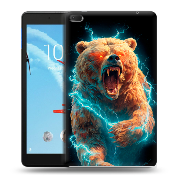 Силиконовый чехол на Lenovo Tab E8 с принтом Медведь