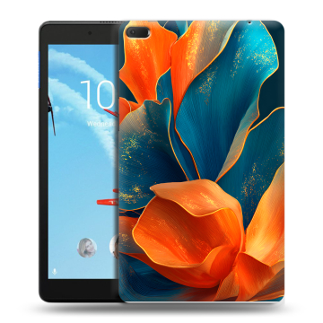 Силиконовый чехол на Lenovo Tab E8 с принтом Цветы