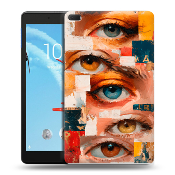 Силиконовый чехол на Lenovo Tab E8 с принтом Модный принт