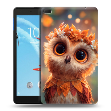 Силиконовый чехол на Lenovo Tab E8 с принтом Милая сова