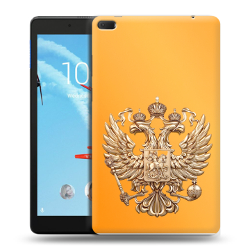 Силиконовый чехол на Lenovo Tab E8 с принтом Герб Флаг России