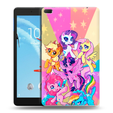 Силиконовый чехол на Lenovo Tab E8 с принтом My little pony Дружба чудо