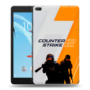 Силиконовый чехол на Lenovo Tab E8 с принтом Counter Strike