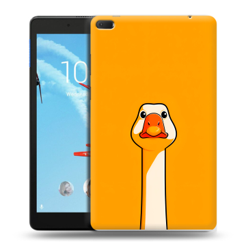 Силиконовый чехол на Lenovo Tab E8 с принтом Смешная утка