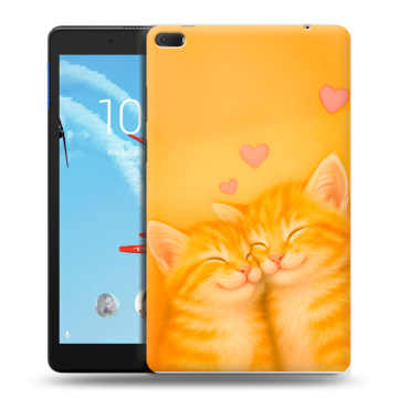 Силиконовый чехол на Lenovo Tab E8 с принтом Милые котята