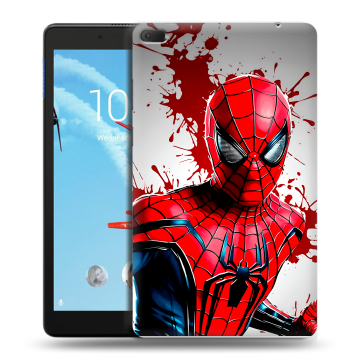 Силиконовый чехол на Lenovo Tab E8 с принтом Spiderman Человек паук