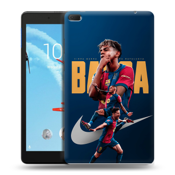 Силиконовый чехол на Lenovo Tab E8 с принтом Барселона Barca Yamal 