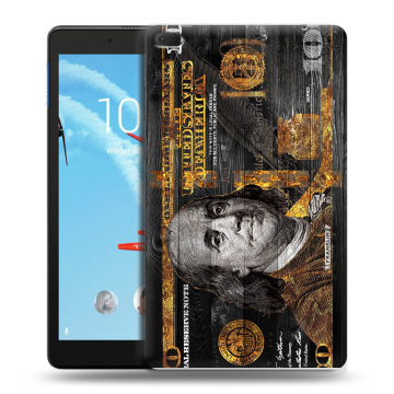 Силиконовый чехол на Lenovo Tab E8 с принтом Доллар деньги