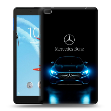 Силиконовый чехол на Lenovo Tab E8 с принтом Mercedes Мерседес