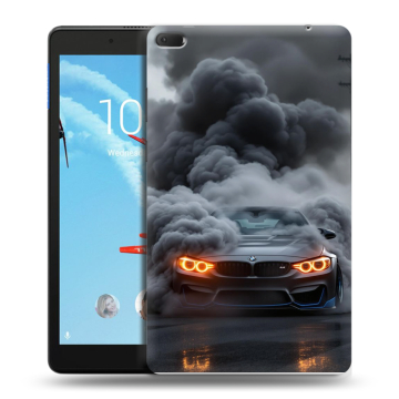 Силиконовый чехол на Lenovo Tab E8 с принтом BMW БМВ