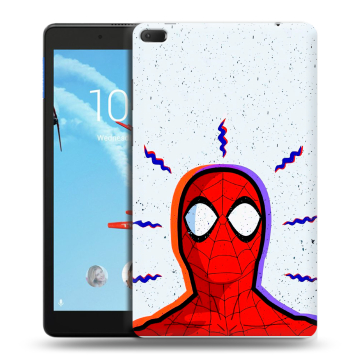 Силиконовый чехол на Lenovo Tab E8 с принтом Spiderman Человек паук