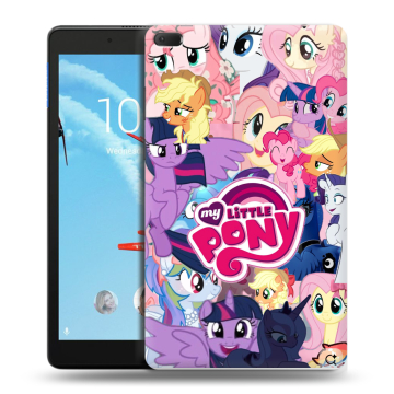 Силиконовый чехол на Lenovo Tab E8 с принтом My little pony Дружба чудо