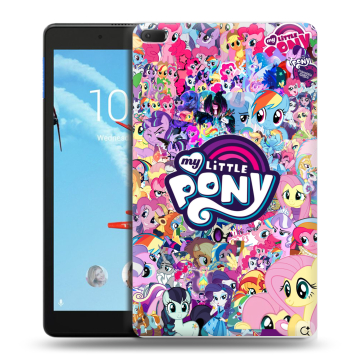 Силиконовый чехол на Lenovo Tab E8 с принтом My little pony Дружба чудо