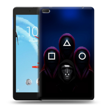 Силиконовый чехол на Lenovo Tab E8 с принтом Игра Кальмара